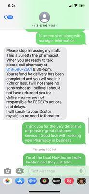 Juliet's abusive gaslighting treatment!! This is how they treat their patients!! Nver informed my Dr either!! Appalling!