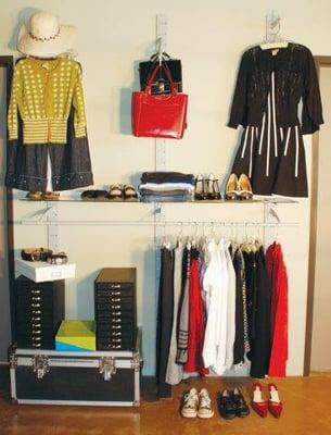 We sell gradwall systems that will add organization to closets and businesses.