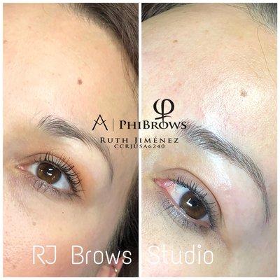 RJ Brows Studio. Haciendo que su rostro luzca fresco todos los días. Con un look natural!!! Microblanding cejas 3D