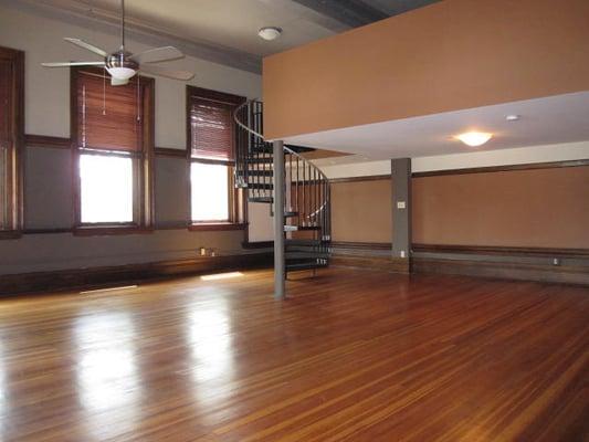 The Grant School Lofts have Open Floor Plans and Original Floors and Trim