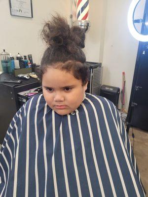 My 6 year old in need of some professional haircut.