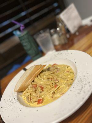 Blue crab fettuccine