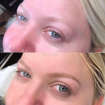 Healed powder brows after just one session