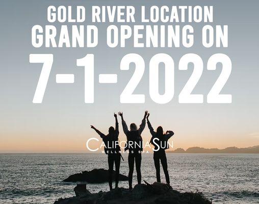 Brand new location in Gold River! Welcome to California Sun Gold River. Est. 7-1-2022!