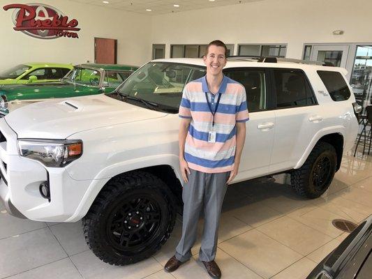 New 2017 4 Runner! Thanks for helping me get my dream car Hector. I love it!