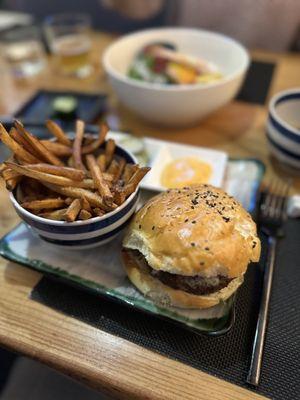 Nami Burger & Shichimi Fries