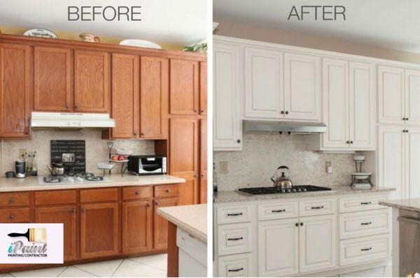 Cabinets before and after!