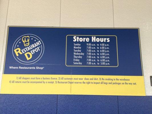 Store Hours