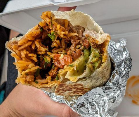 Al pastor burrito