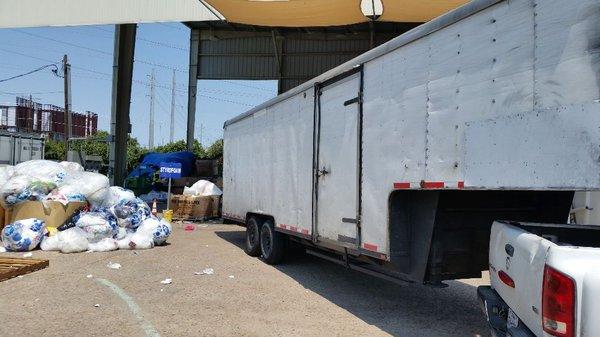 Recycling Center. We recycle all Packaging, Boxes, Styrofoam, plastics, and wrap.
We are a Green company.