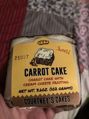 Carrot cake to go