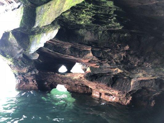 Sea caves on Devils Island