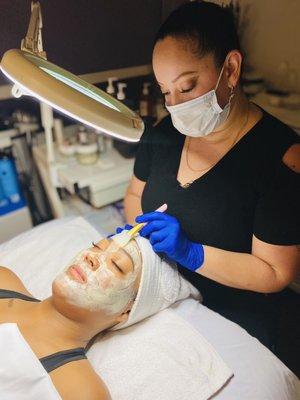 Microdermabrasion facial