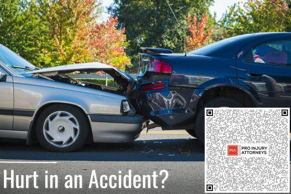 If you are hurt / injured in an accident, do not go at it alone. That is what insurance companies want you to do. They get ahead. Not you.