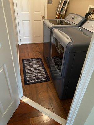 Laundry room redo by Black and White K&B