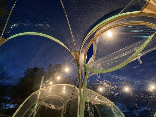 Inside the bubble dome