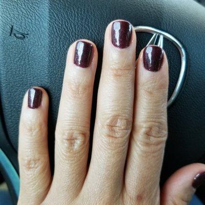 $25 shellac mani (Jan 2021)