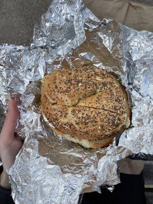 Everything Bagel with Scallion Cream Cheese