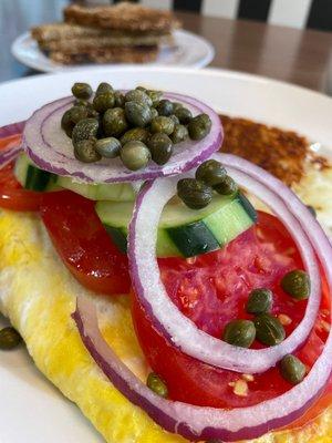 Lox & Cream Cheese Omelet