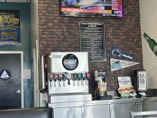 Self-serve soda fountain