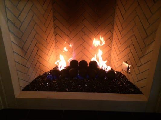 Glass and fireballs! A nice alternative to logs!