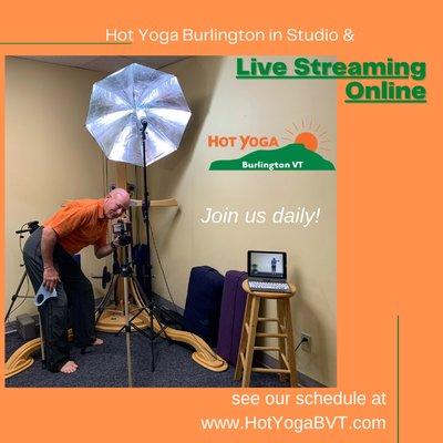 Offering Live Streaming on-line classes daily