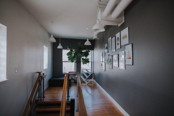 Our upstairs nook at GIVE Yoga Clintonville.