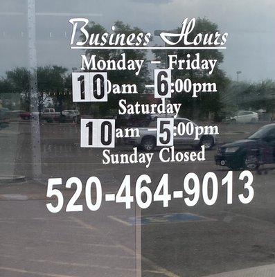 Business hours