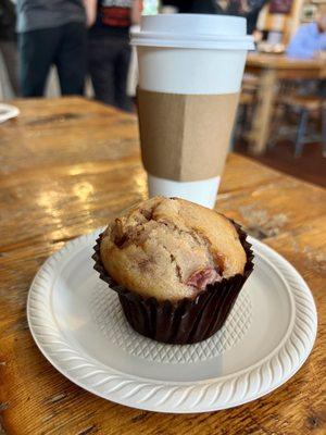 Strawberry muffin and Valencian