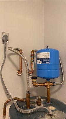 Brass fittings, and as water flexes in all water heaters.