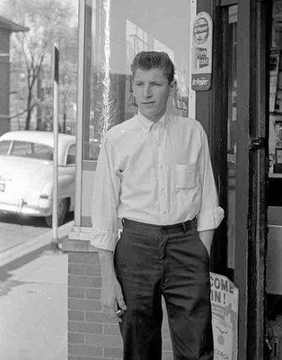 Outside Crespo's in the 1950s