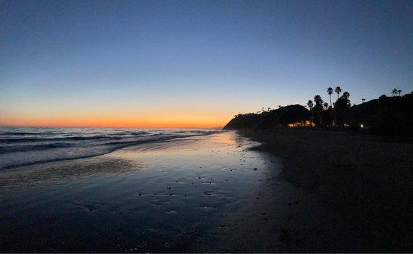 Beautiful northern sunset and evening views