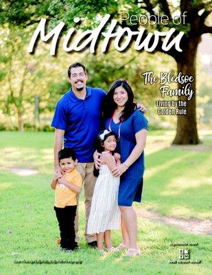 The Bledsoe Family featured on "People of Midtown" magazine