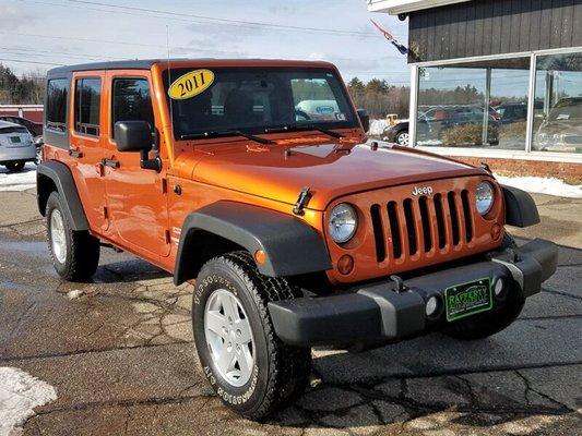 Check out our Featured Vehicle of the Week! This week we have a 2011 Jeep Wrangler Unlimited SPORT, 92k miles w/4WD, 3.8L V6, Alloy wheels