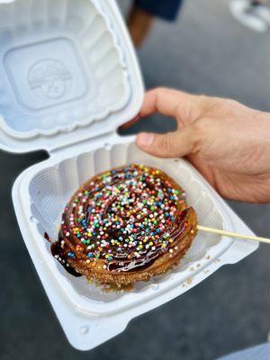 Churro lollipop from Don Bigote. My kiddos went wild for this sugar bomb!