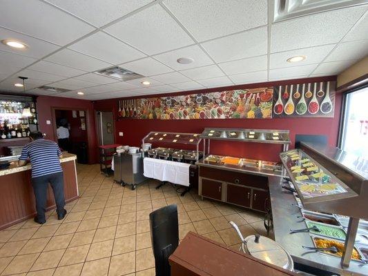 Inside buffet