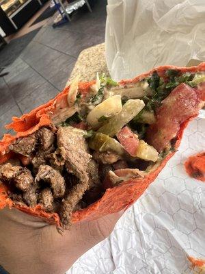 Beef Shawarma wrap