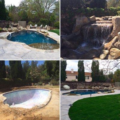 Photo of us developer and property inc -backyard remodeling fire pit pool renovation,CA