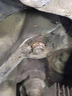 Snapped bolt