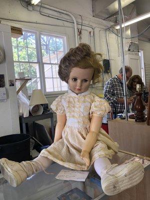 No to the creepy doll. She will be costarring in the next Annabelle movie.