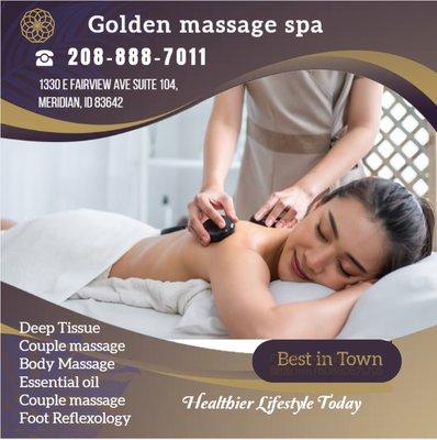 Asian Body Massage helps to relax the entire body, increases circulation of the blood and 
treats emotion, mind and spirit.