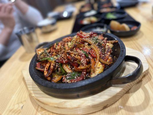 Ojingeo Bokkeum - Pan-Fried squid (spicy) 8.5/10