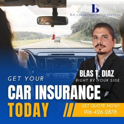 Meet Blas T. Diaz: Your car insurance expert. Drive with confidence, get insured today!