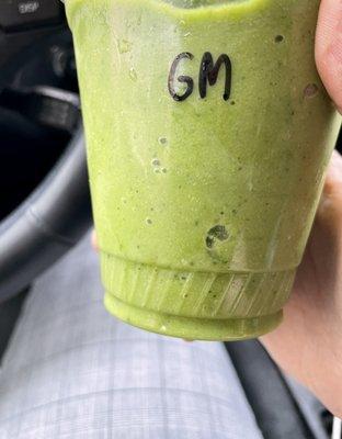 Green mornings smoothie