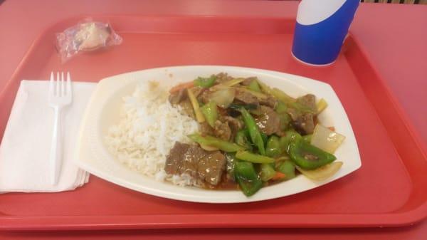 Szechuan Beef & Steamed Rice