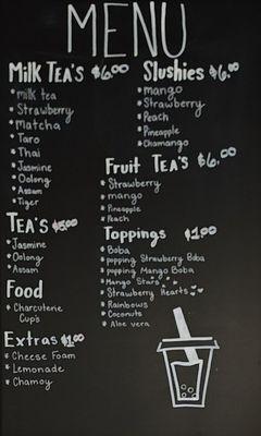 Menu board