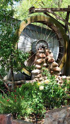 D' World famous historic waterwheel  at Hummingbird House Sedona AZ Monday May 23, 2022