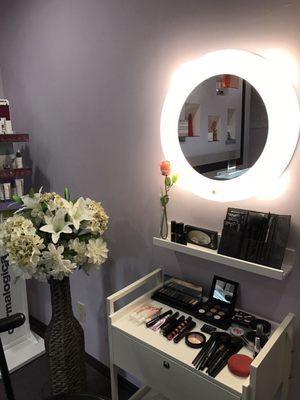 makeup area