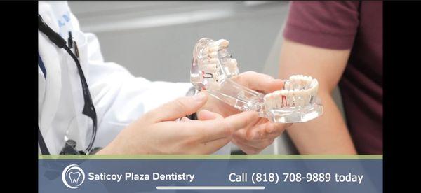 Dental teeth models used to help explain many aspects of dentistry