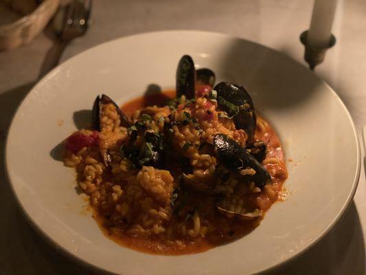 Seafood risotto